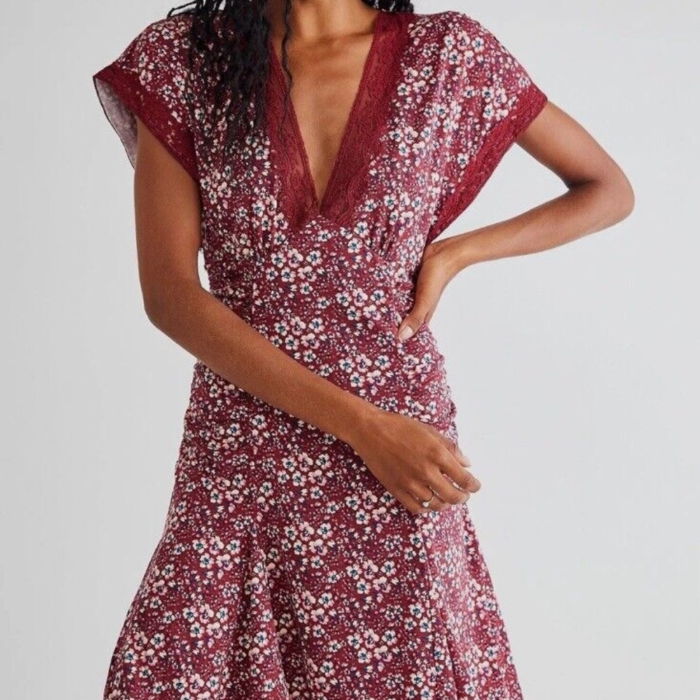 Free People Sweet Talker Floral Mini Dress